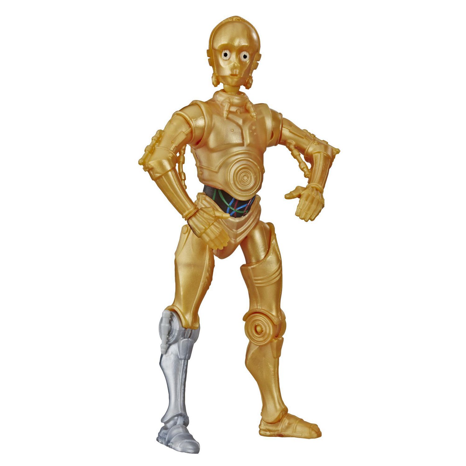 Star Wars Galaxy of Adventures C-3PO Toy 5-inch Scale Action Figure with  Fun Droid Demolition Feature