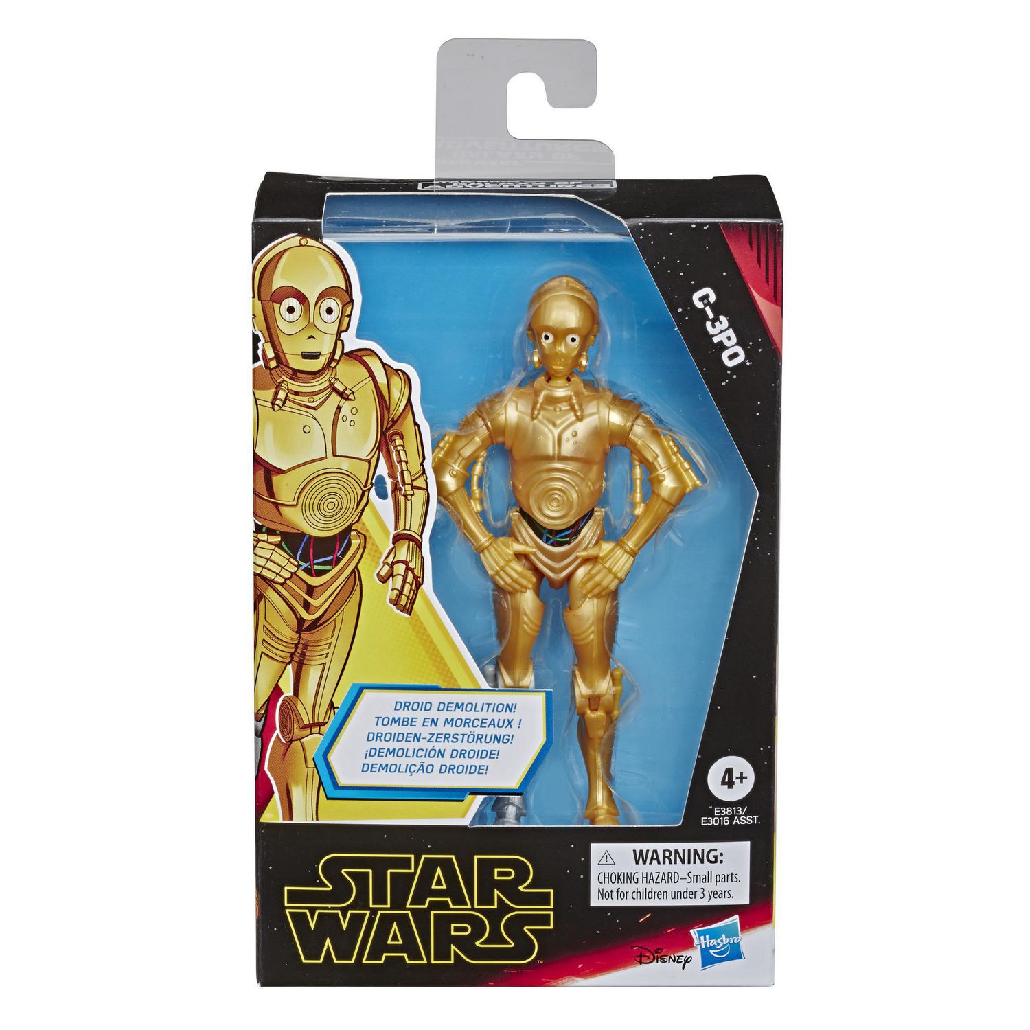 Star Wars Galaxy of Adventures C-3PO Toy 5-inch Scale Action Figure with  Fun Droid Demolition Feature