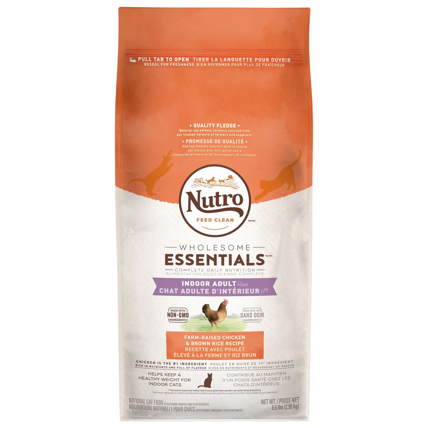 Nutro Indoor Adult CAT Chicken & Whole Brown Rice Recipe Dry CAT Food Walmart Canada