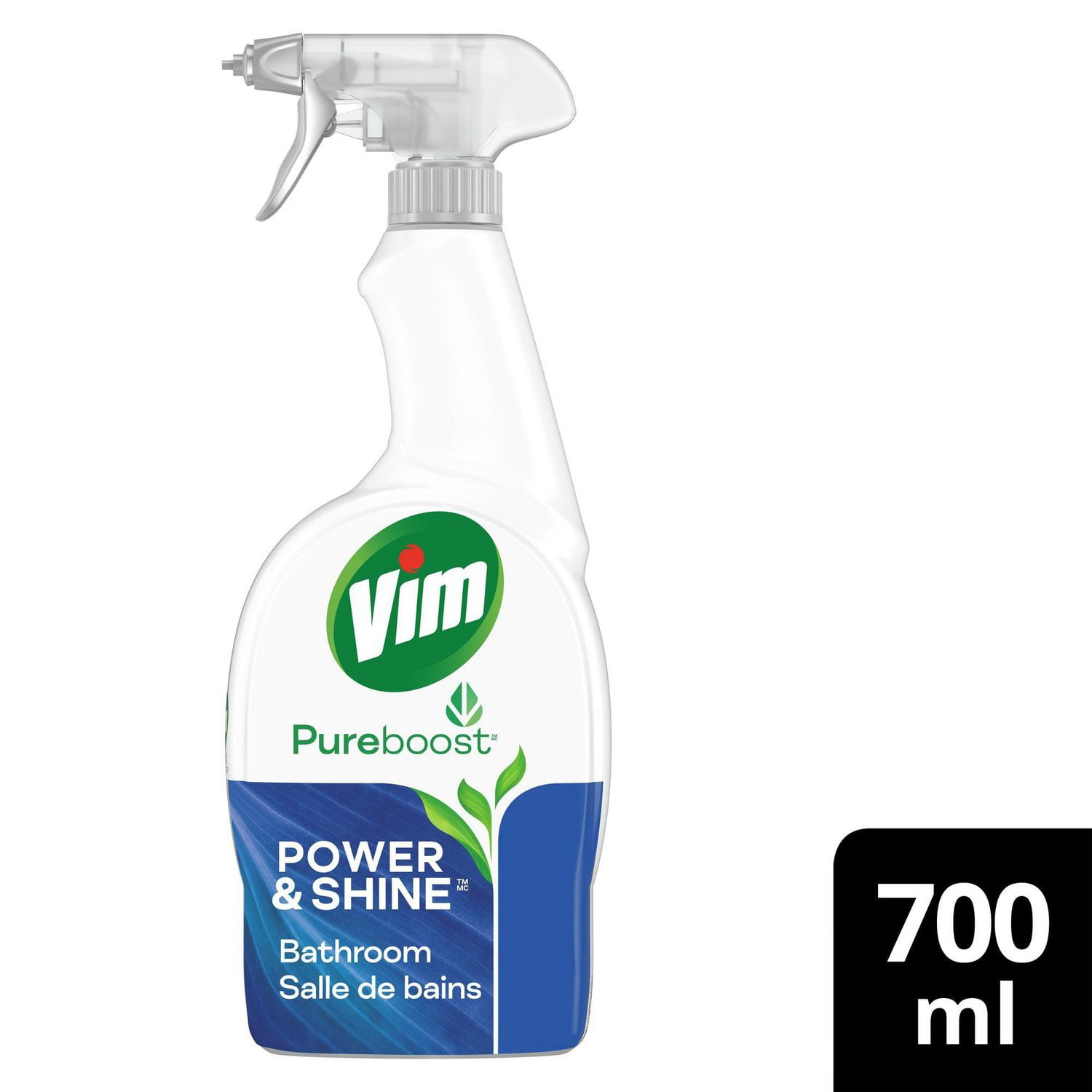 Vim Power & Shine Bathroom Spray Cleaner, 700 ml Spray Cleaner 