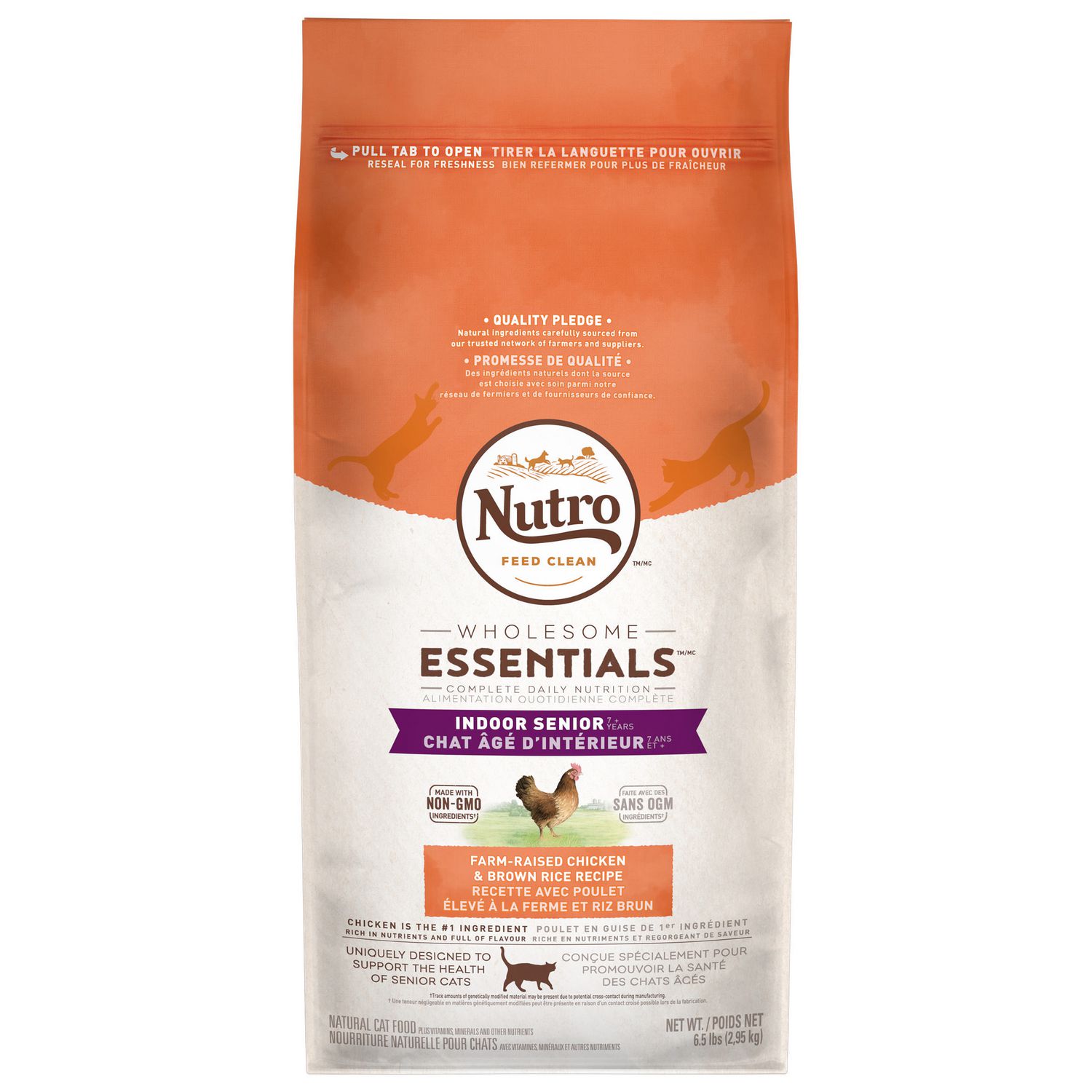 Nutro Indoor Senior CAT Chicken & Whole Brown Rice Recipe Dry CAT Food