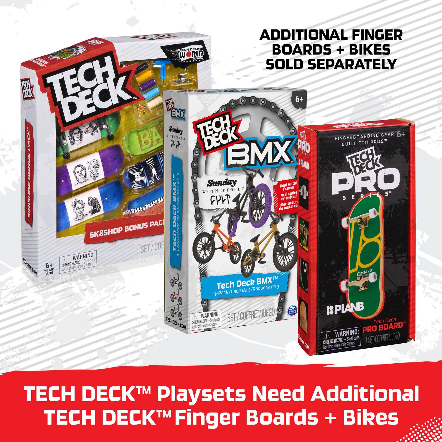 Tech Deck Warehouse Mega Set with 4 Exclusive Fingerboards and