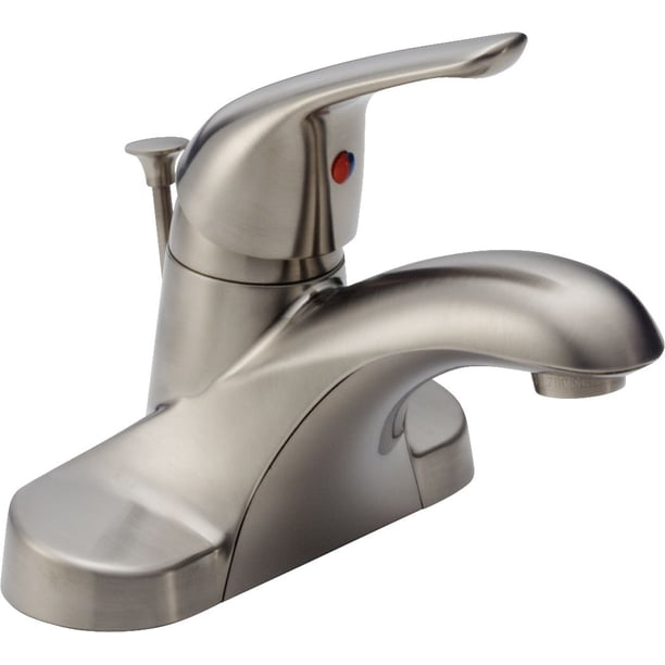 Peerless® Brushed Nickel Single Handle Centerset Lavatory Faucet ...
