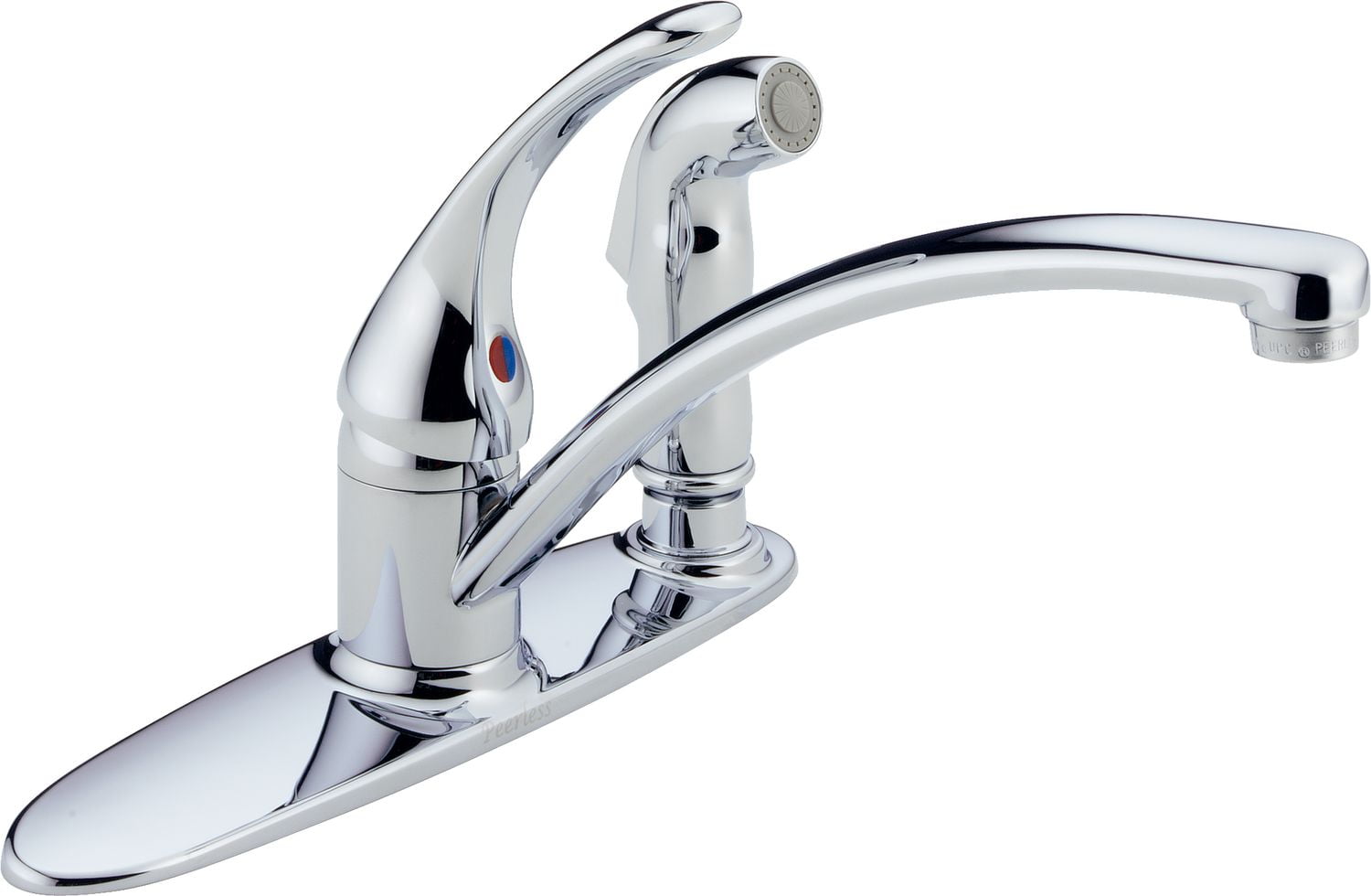 Peerless Chrome Single Handle Kitchen Faucet With Spray Walmart Canada