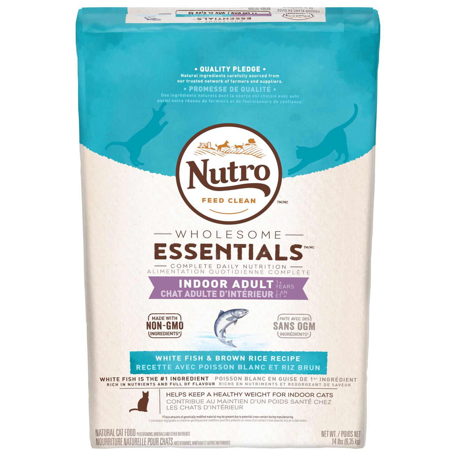 Nutro Indoor Adult CAT White Fish & Whole Brown Rice Recipe Dry CAT