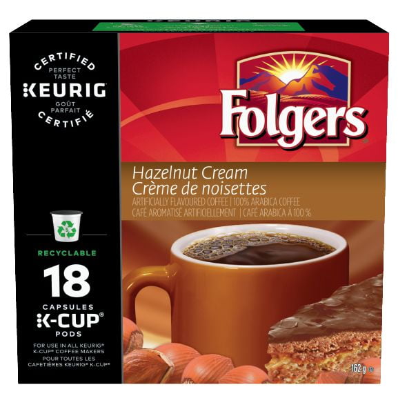 Folgers Hazelnut Cream KCup Coffee Pods 18 Count Walmart Canada