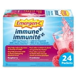 Emergen-C Immune+ Raspberry 1000mg Vitamin C and Multivitamin Supplement, Drink Mix, 24 Count