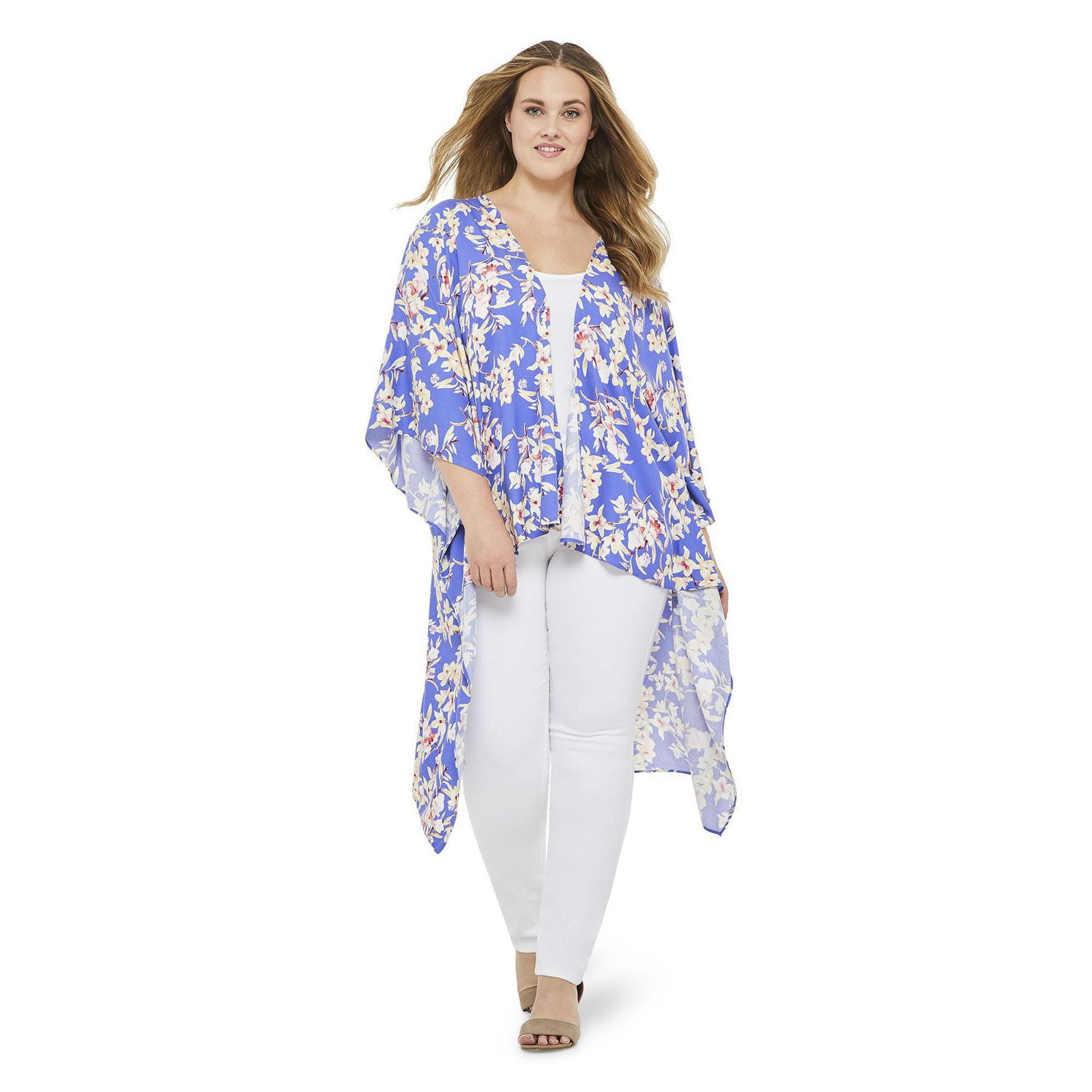 Plus Women's Woven Kimono Walmart Canada