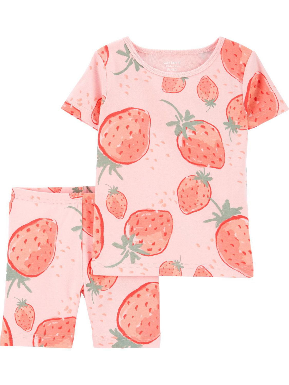 Carter's Child of Mine Kid Pyjama 4 pièces en coton pour fille - Fruit rose