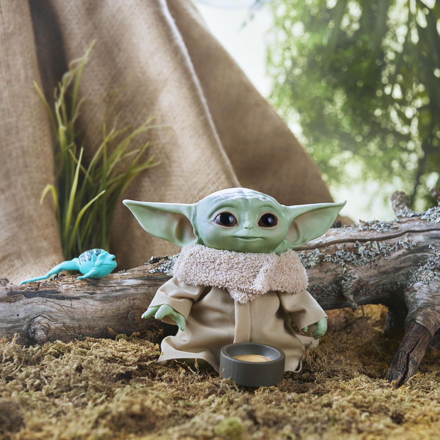 Hasbro 7.5/" Star Wars les Mandaloriens l/'enfant bébé YODA PELUCHE PARLANTE JOUET