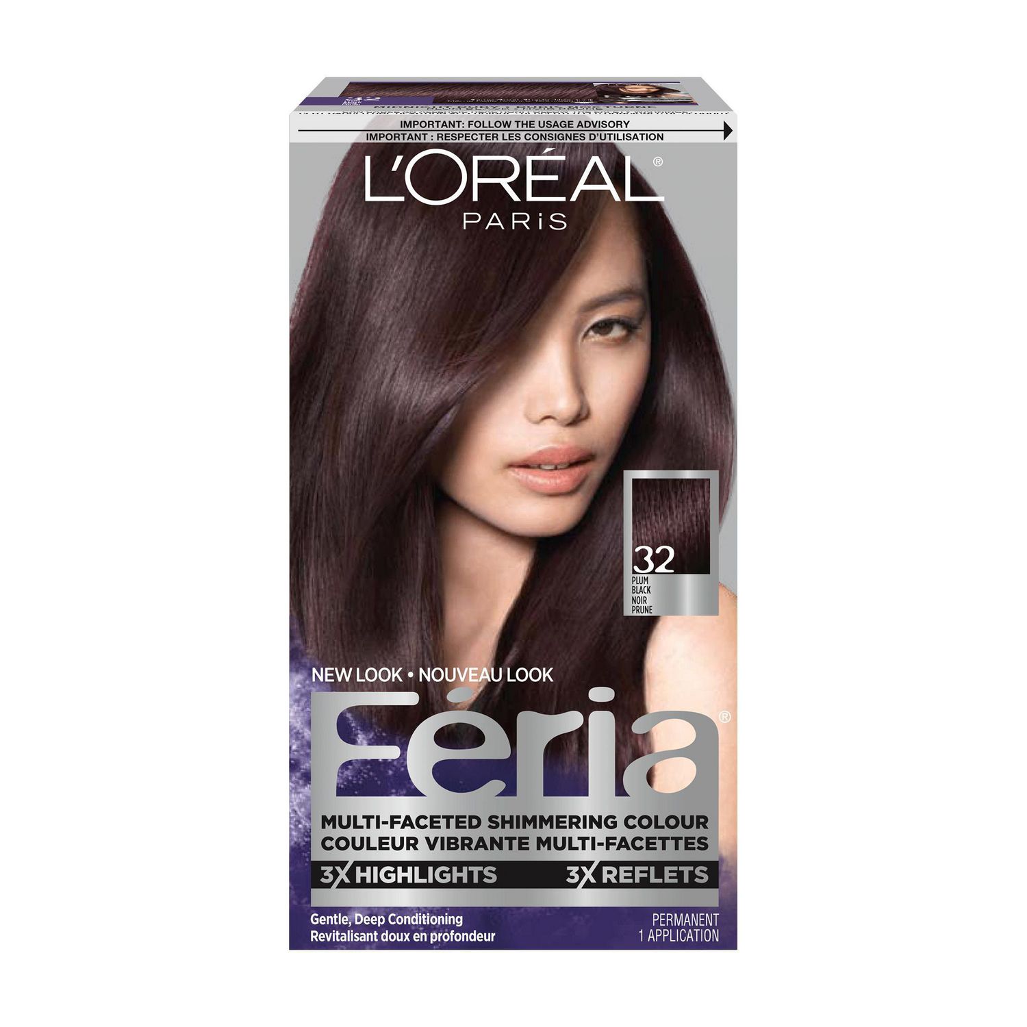 L Oreal Feria 32 Plum Black