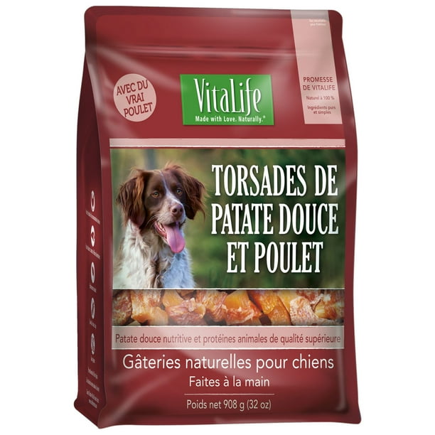 VitaLife All Natural Dog Treats Sweet Potato & Chicken Wraps