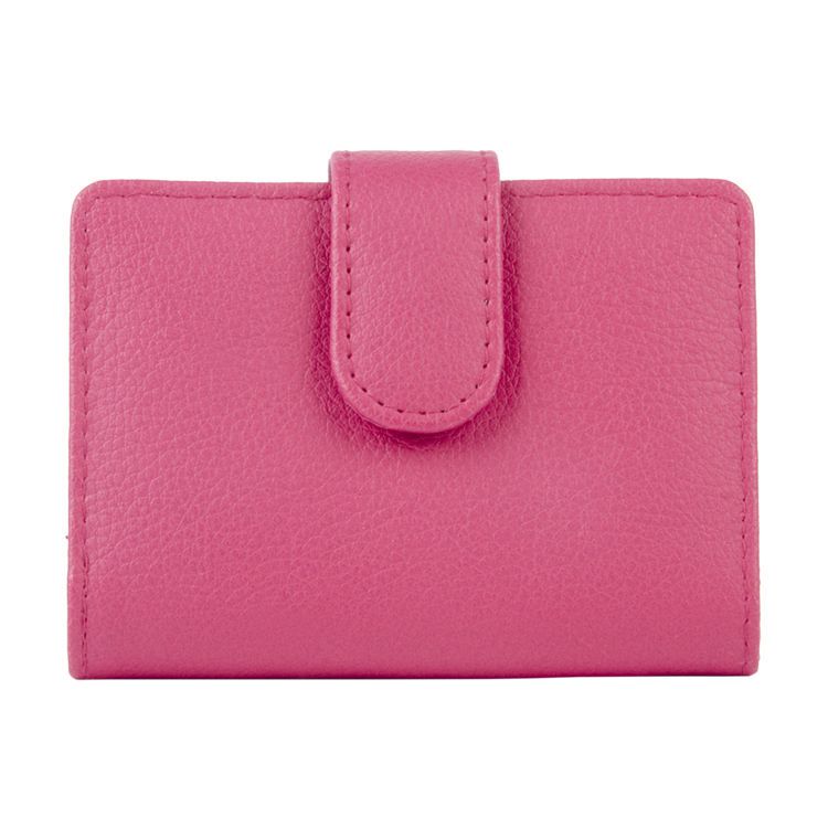 Anna Martina Franco Women's Tab Multi Credit Card Case Pink Wallet ...