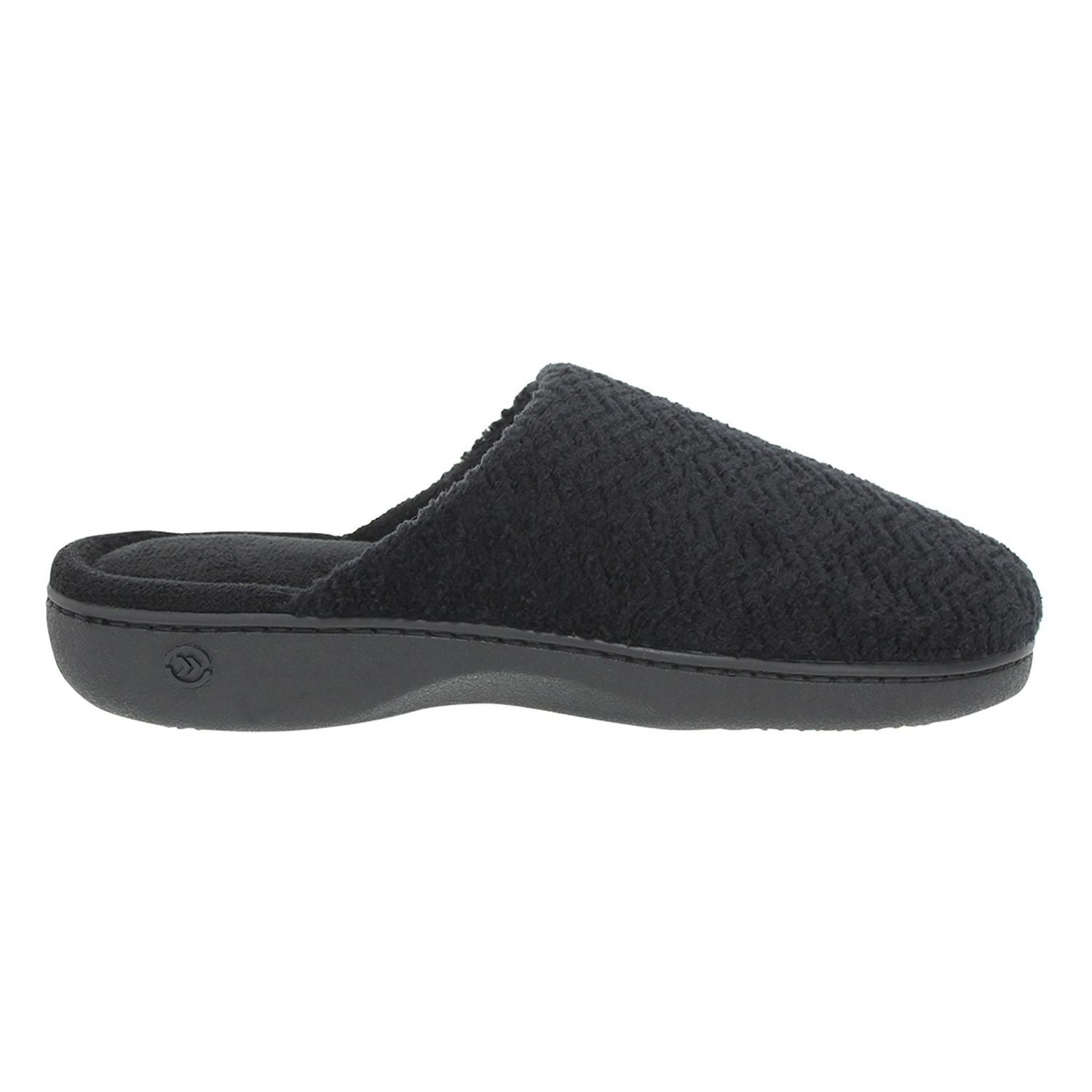 ISOsp by isotoner Women's Nora Chevron Microterry Slide Slippers