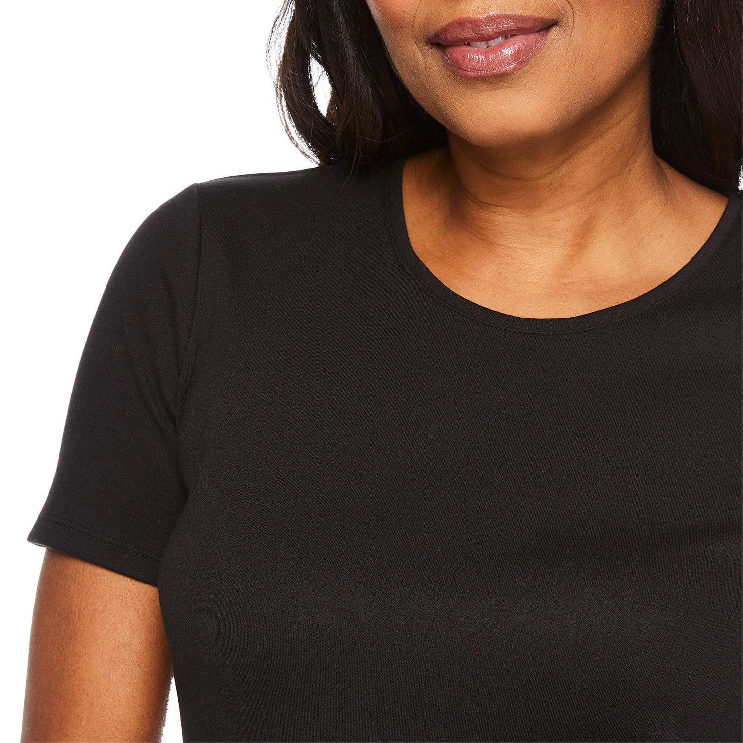 Iyla Women's Interlock Crew Neckline Tee, Sizes S-XXL