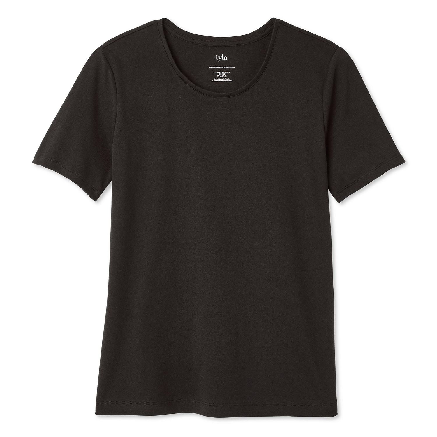 Iyla Women's Interlock Crew Neckline Tee, Sizes S-XXL
