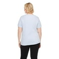 thumbnail image 3 of Iyla Women's Plus Interlock Crew Neckline Tee, 3 of 6