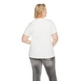 thumbnail image 3 of Iyla Women's Plus Interlock Crew Neckline Tee, 3 of 6