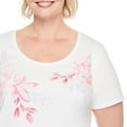 thumbnail image 4 of Iyla Women's Plus Interlock Crew Neckline Tee, 4 of 6