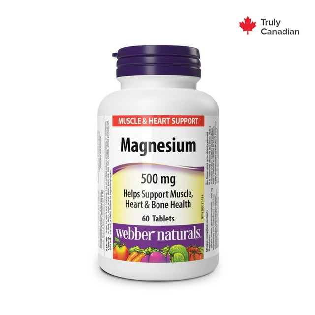 Webber Naturals® Magnesium, Enhanced Absorption, 500 mg 60 Tablets