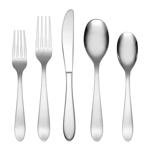 Cambridge Surge Satin Mirror 60 Piece Flatware Set, 60-piece