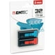EMTEC USB 2.0 C452 SLIDE 32G 2PK – image 1 sur 2