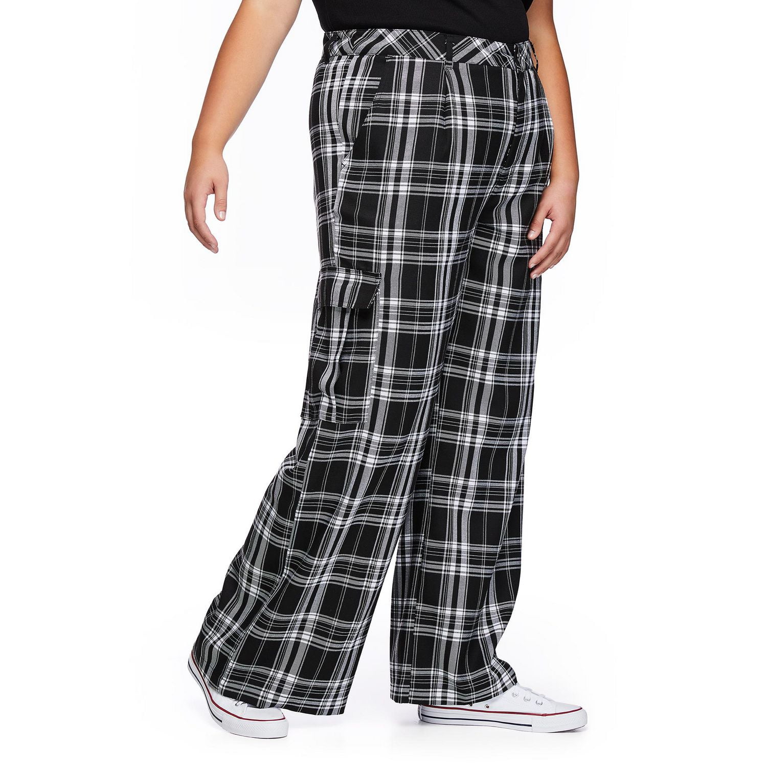 Pantalon de style militaire à jambe large Harper + Zoe Plus pour femmes