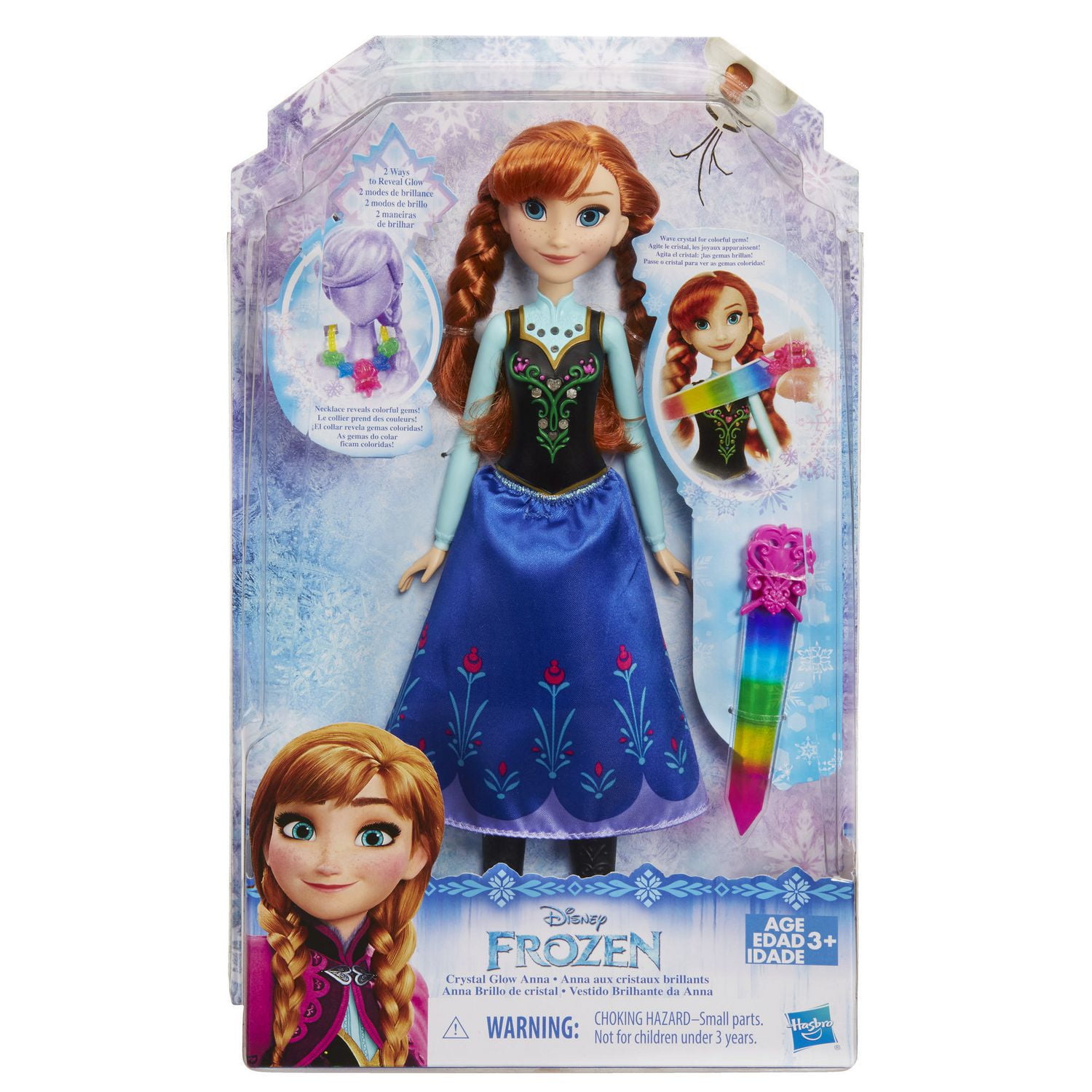 Disney Princess Disney Frozen Crystal Glow Anna Doll - Walmart.ca