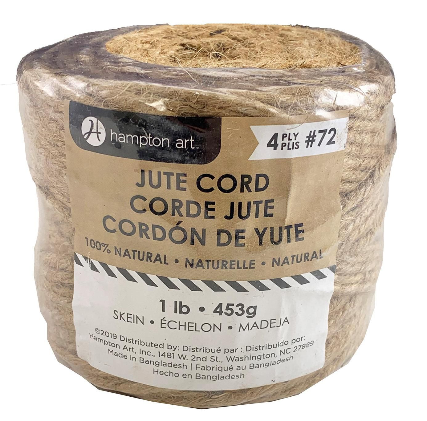 Hampton Art 4Ply natural Jute Cord. Ideal for art and craft projects