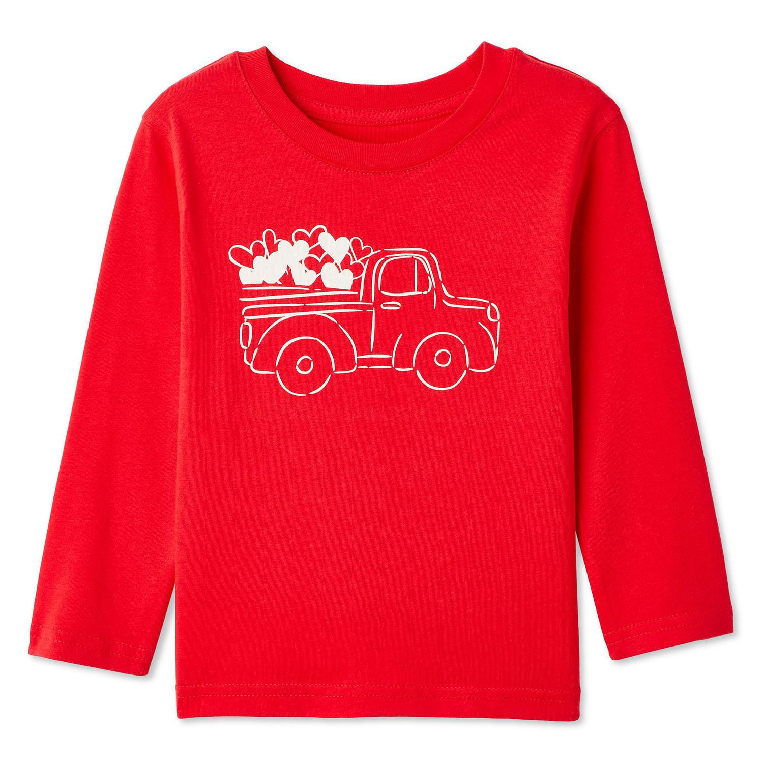 T-shirt à manches longues de la Saint-Valentin George collection non genrée pour tout-petits