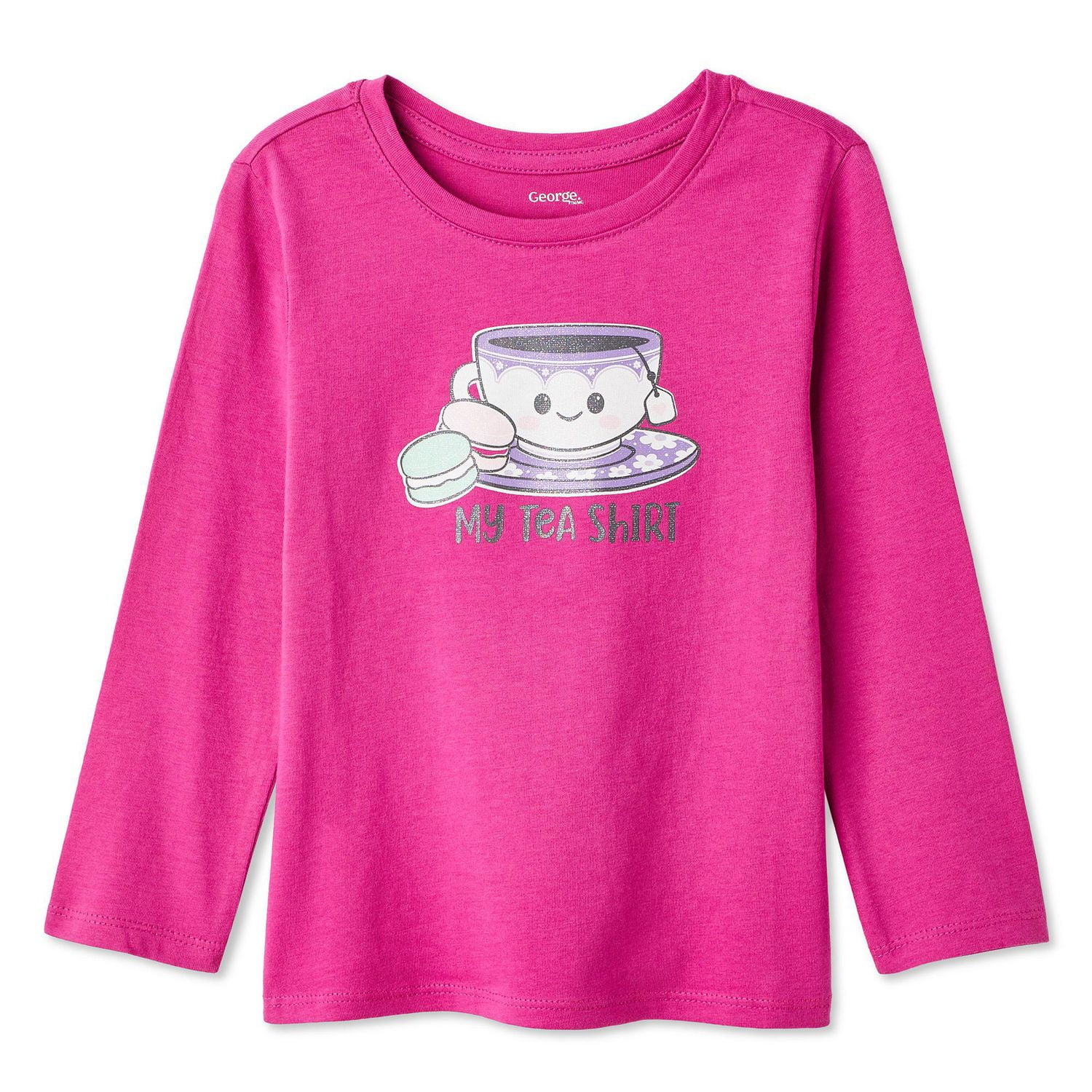 T-shirt à manches longues avec imprimé graphique George pour petites filles