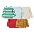 thumbnail image 2 of Lot de 5 t-shirts à manches longues George pour petits garçons, 2 of 2