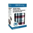 thumbnail image 3 of Micro Plush Electric Throw - Linen Plaid, 3 of 4