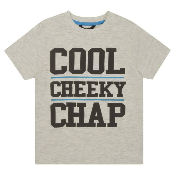 T-shirt à imprimé « cool cheeky chap » George British Design pour bambins