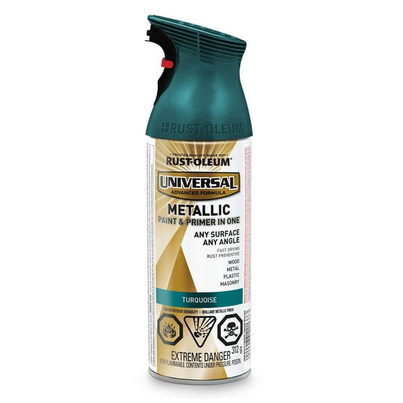 Rust-Oleum Universal Paint & Primer Metallic Turquoise Spray Paint, 312 g