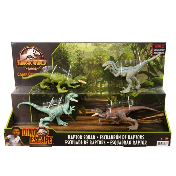 Jurassic World Raptor Squad 4-Pack Dinosaur Toys Camp Cretaceous 4