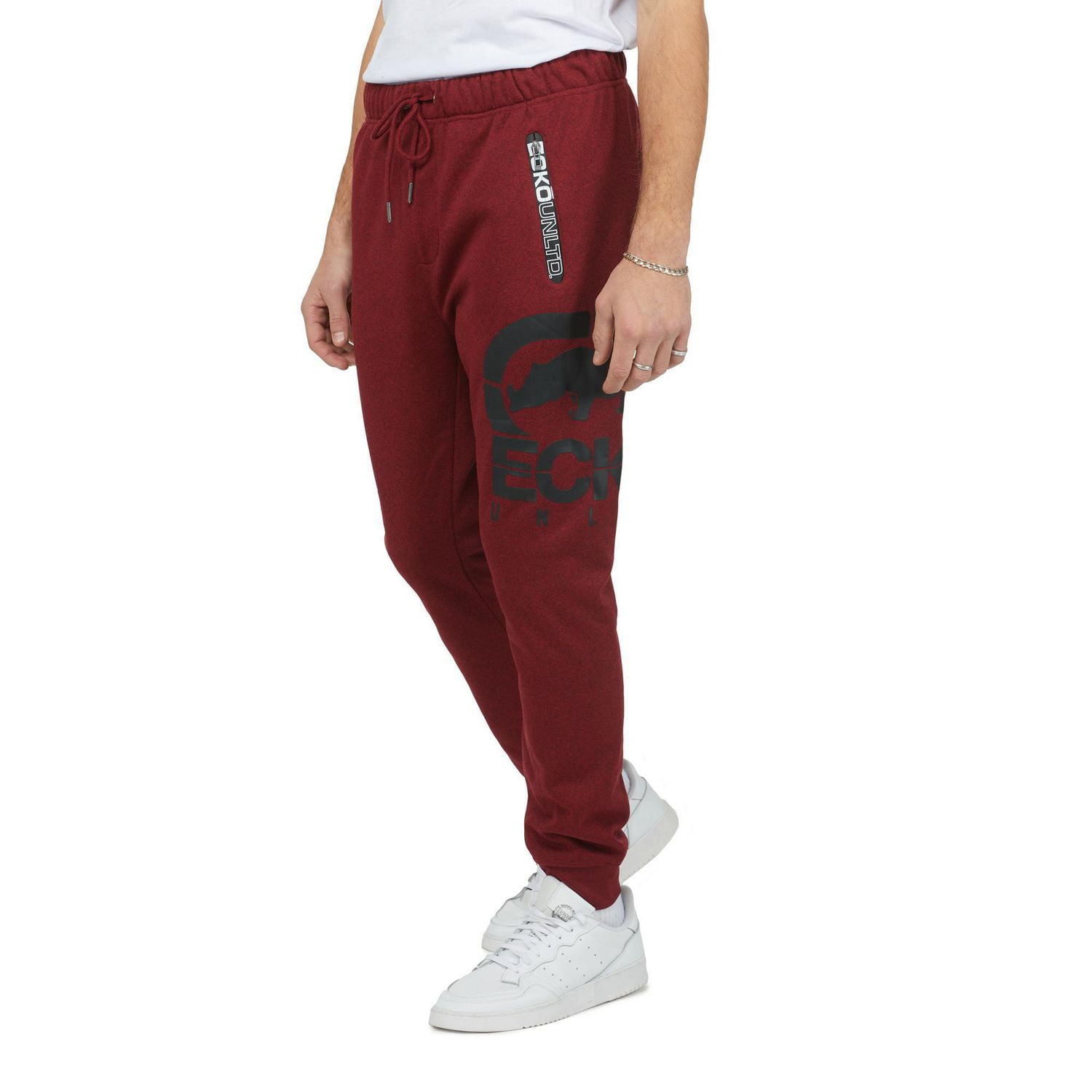Ecko Unltd. Men Sweatpants Rhino Zip Fleece Jogger