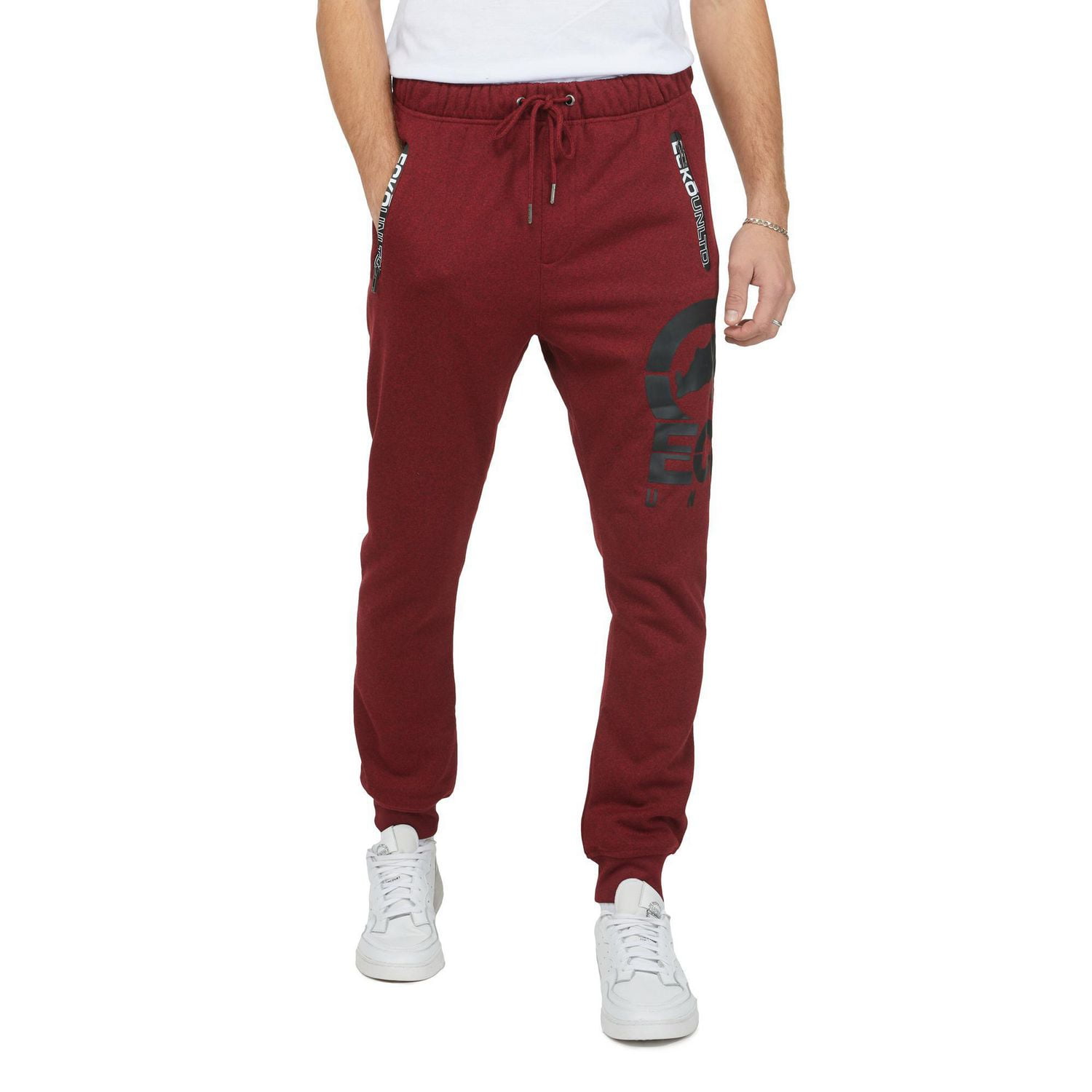 Ecko Unltd. Men Sweatpants Rhino Zip Fleece Jogger