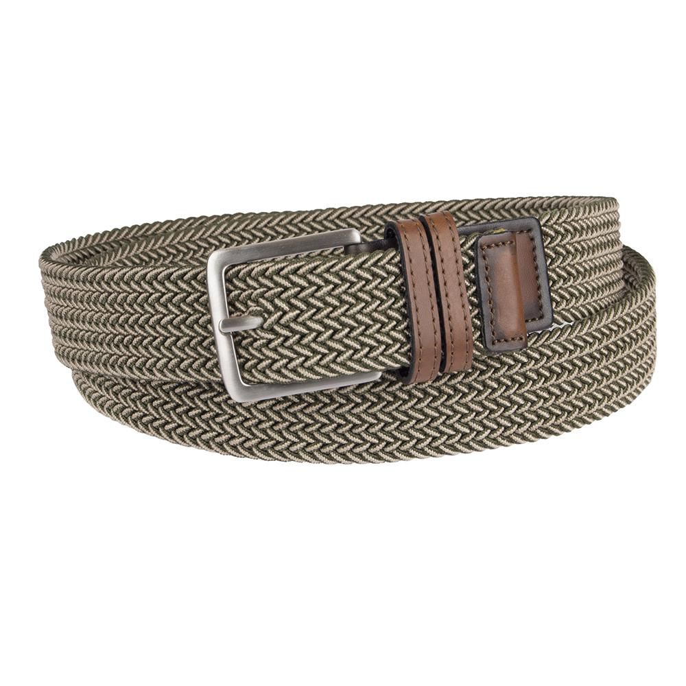 Arrow Men&#39;s 35 mm Stretch Fabric Braid Belt with Leather Trim | Walmart Canada