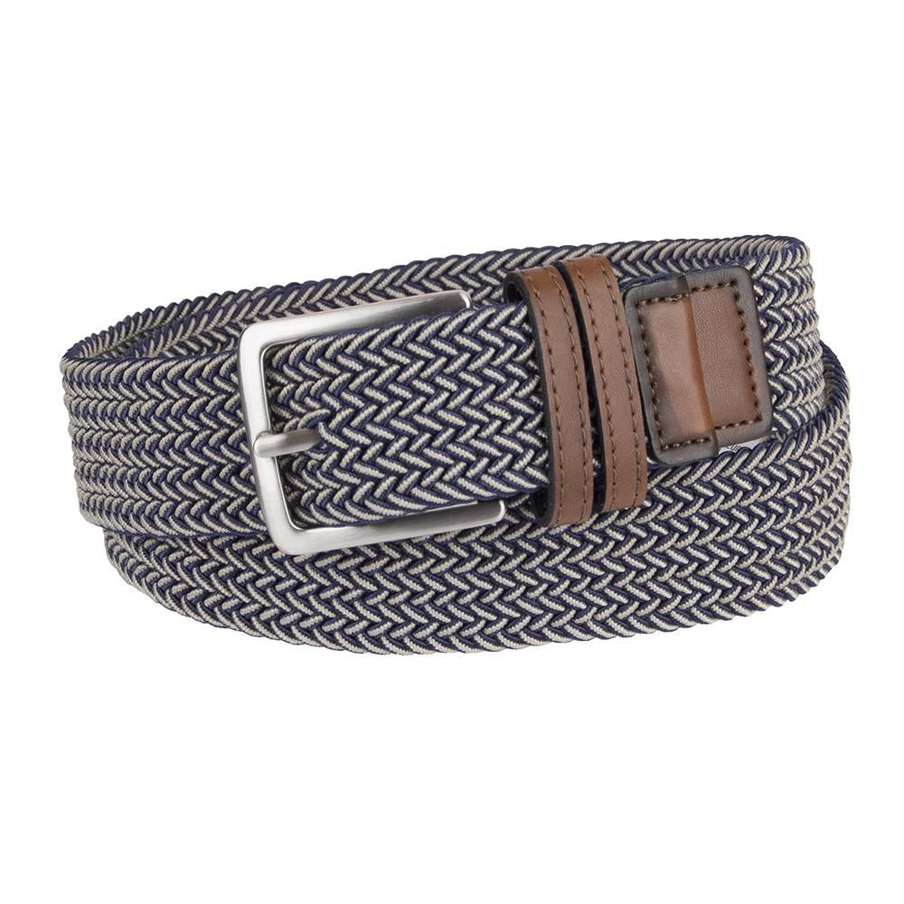Arrow Men's 35 mm Stretch Fabric Braid Belt with Leather Trim | Walmart ...