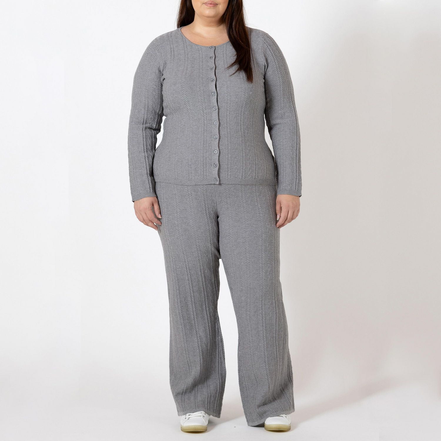 Devoted pantalon en maille torsadée