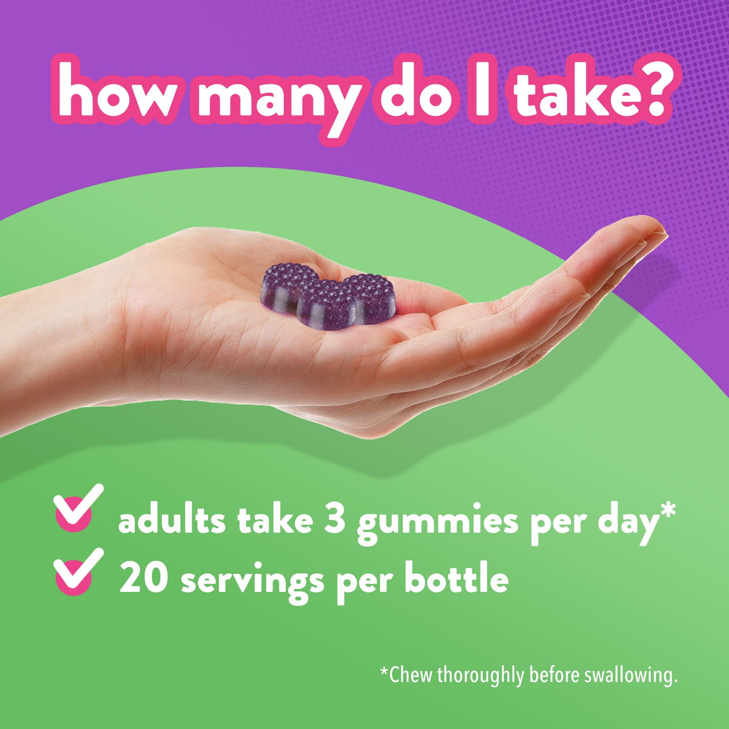 Vitafusion Elderberry Gummies - 225 mg of Elderberry Juice per Serving, For Cold & Flu + Vitamin C & D for Immune Support, 60 Count, 60 supplements