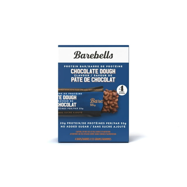 Barebells Protein Bars, Chocolate Dough, 4 Pack