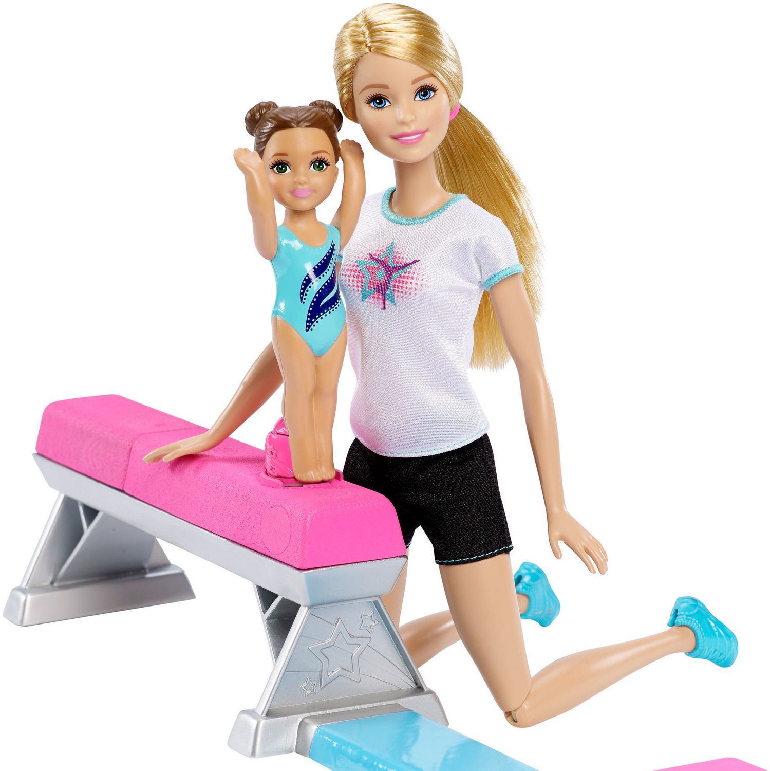 barbie flippin fun gymnast set