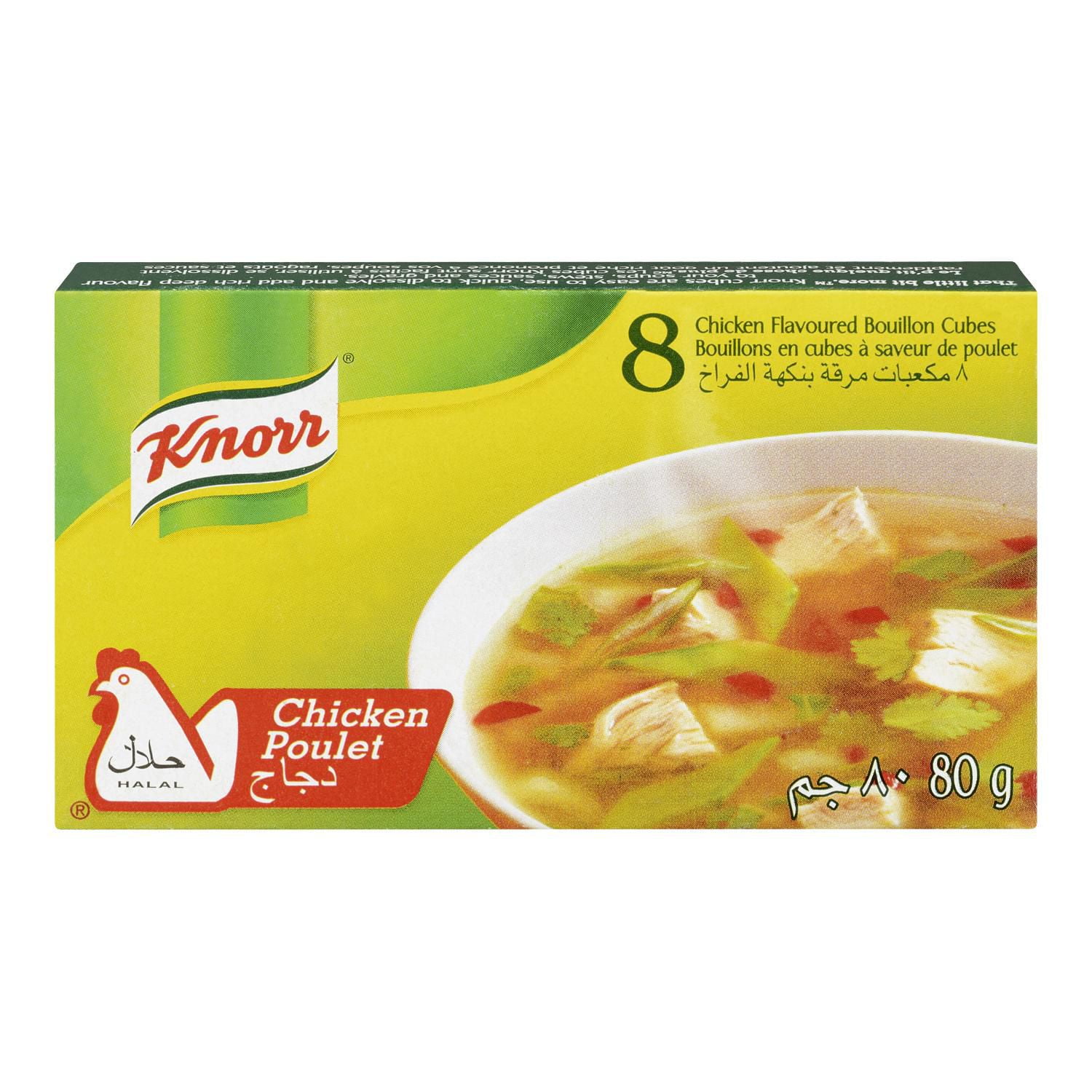 Knorr Knoor Chicken Bouillon Flavoured Cubes Halal Walmart Canada