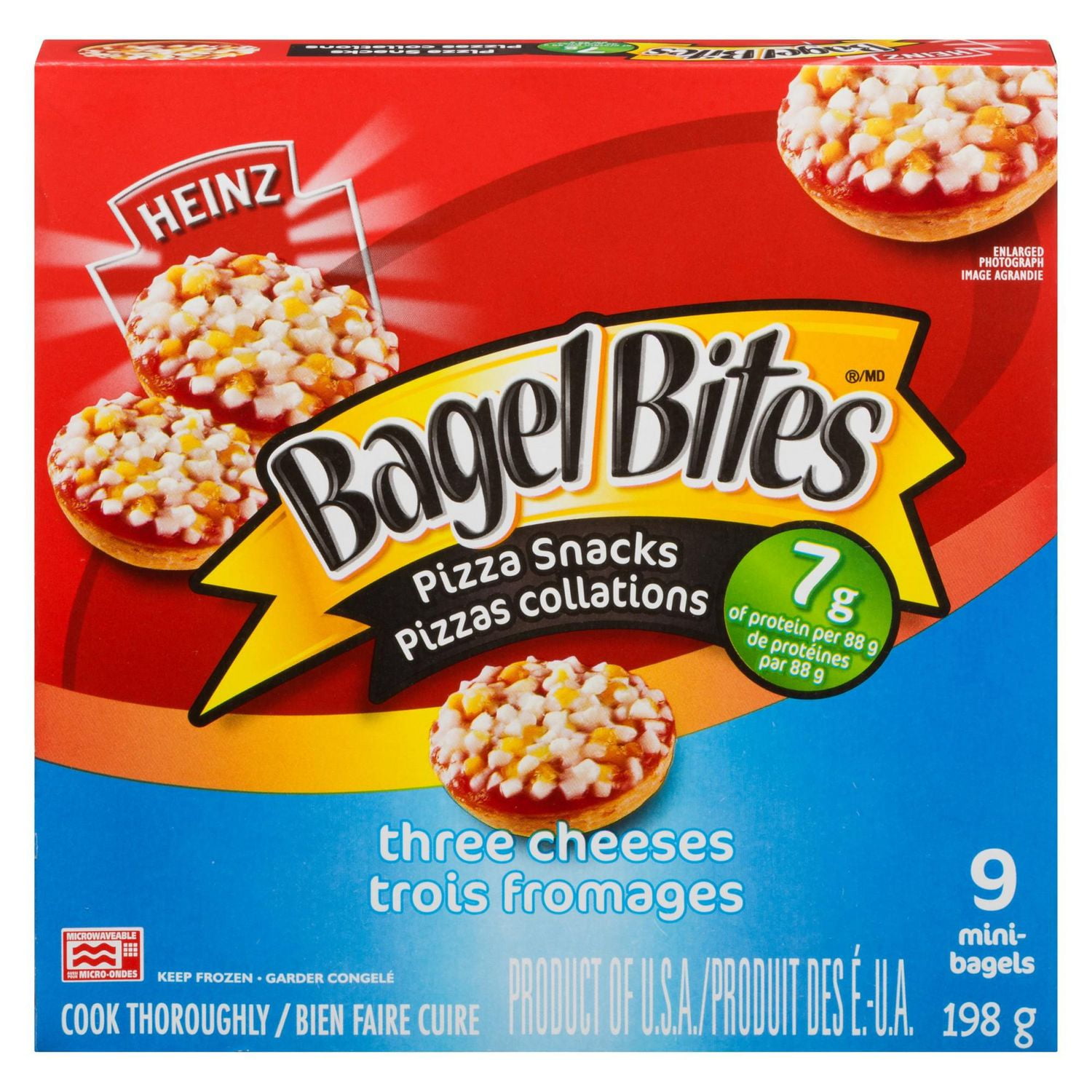 Bagel Bites Three Cheese Frozen Pizza Snack Walmart Canada