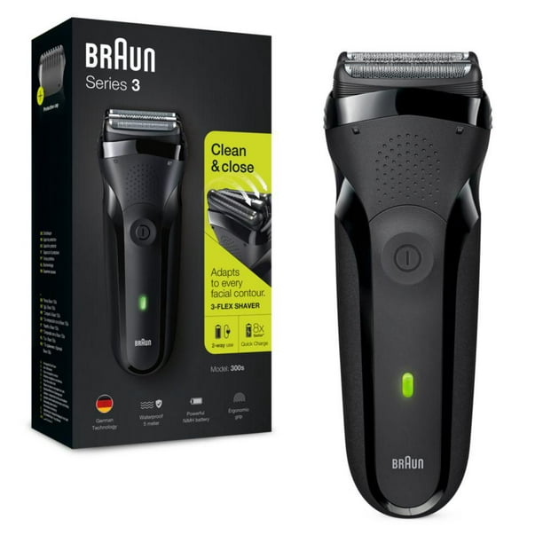 Braun Series 3 300s Rechargeable Electric Shaver, black, 1 CT