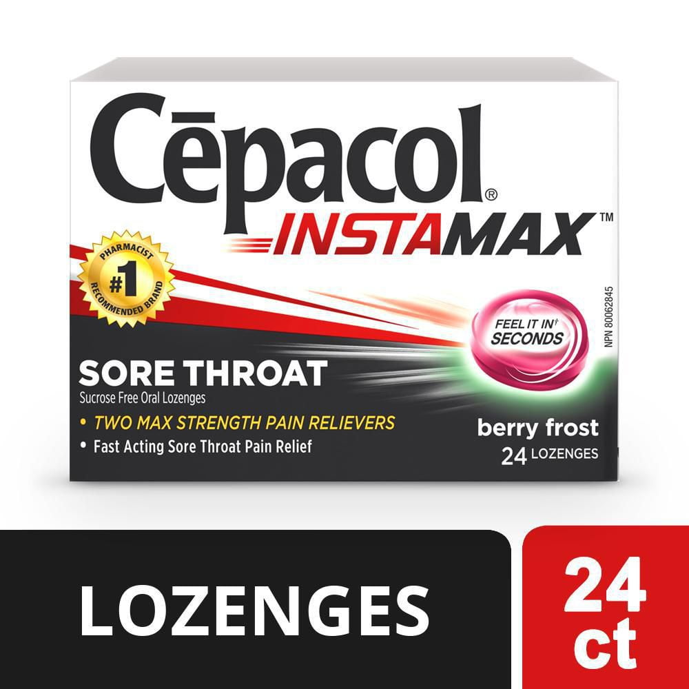 Cepacol® Instamax Berry Frost, Sore Throat Lozenges Walmart Canada