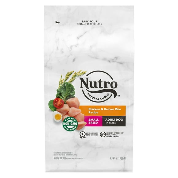 Nutro Natural Choice Small Breed Chicken & Brown Rice Recipe Adult Dry Dog Food, 2.27kg