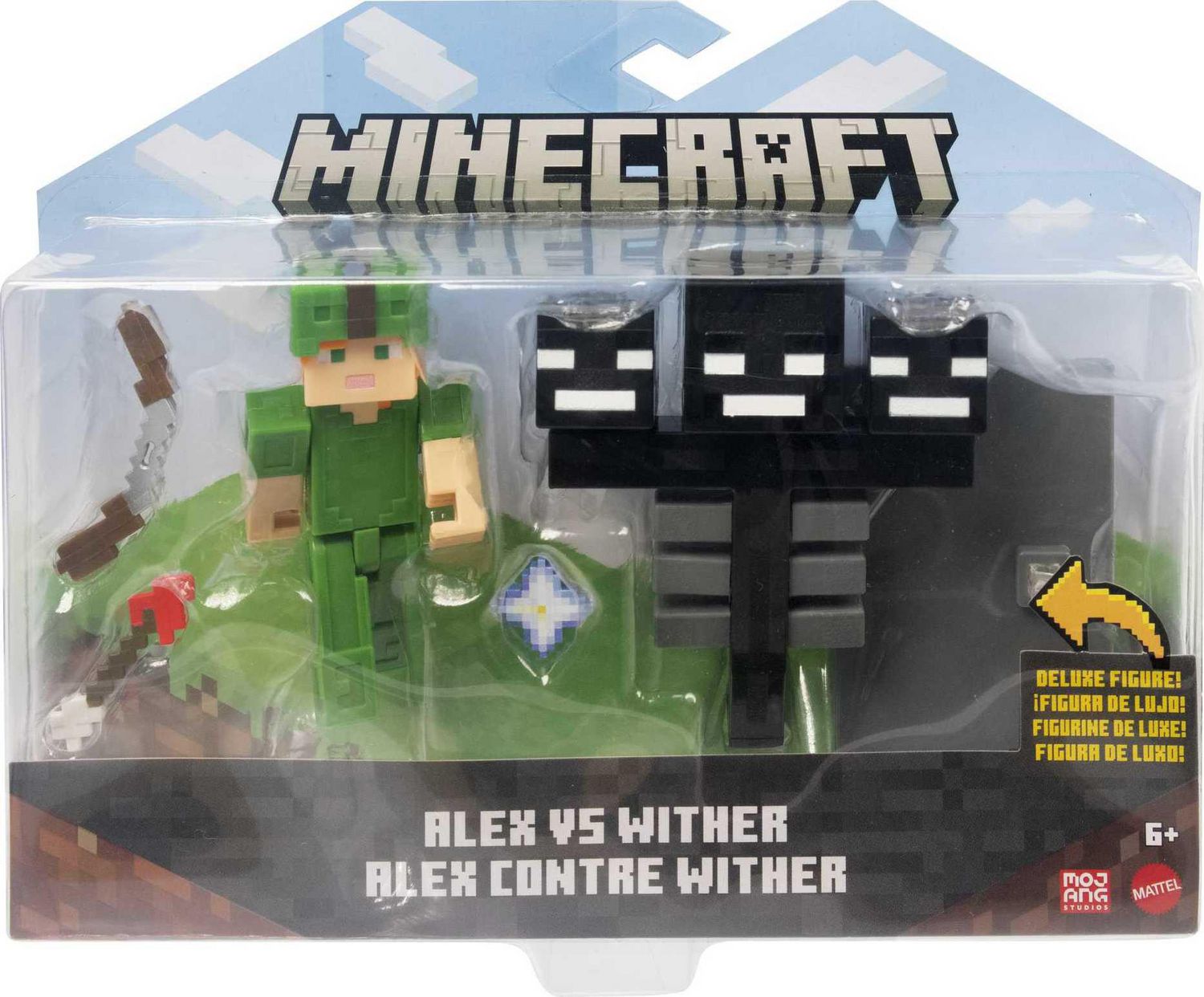 Minecraft Craft-a-Block 2-Pk Alex vs. Wither Figures, Character